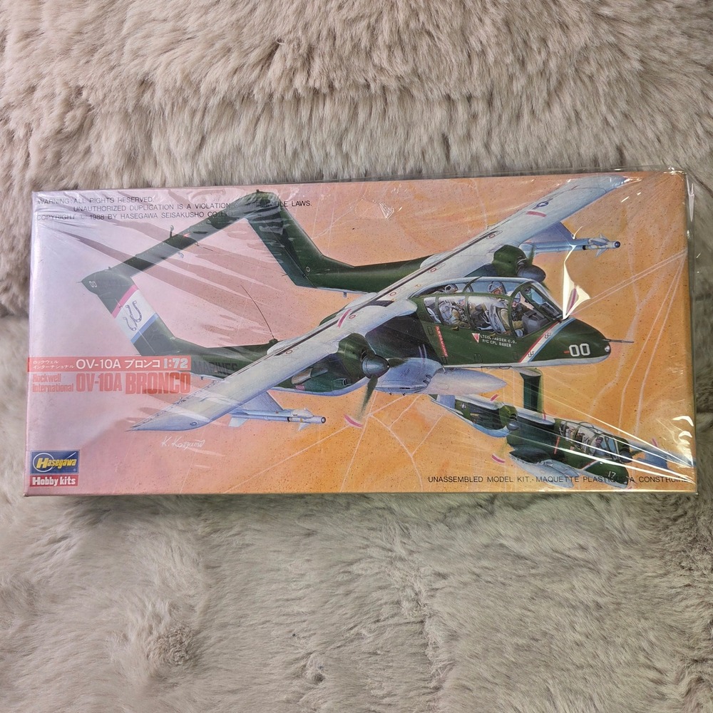 Hasegawa 1:72 Rockwell OV-10A Bronco Model Kit 514 Sealed Vintage 1988 Marines